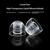 High Transparency Liquid Silicone Earbud Tips Soft Flexible Noise Isolating Design 3 Size Included Secure