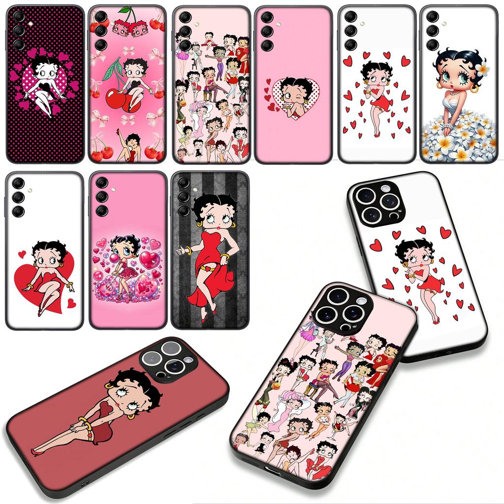 Cover per Xiaomi Redmi Note 14 12 13 ProPlus A4 A3 Pro Plus 12C 13C 14C 5G Custodia per Telefono Donna B-Bettys Ragazze B-Boops