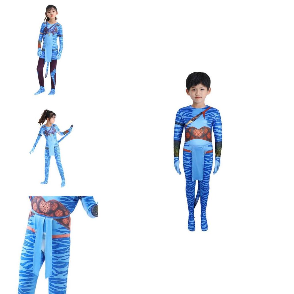 Stylish Avatar 2 Costume For Adults And Children Featuring Comfortable Polyester Material