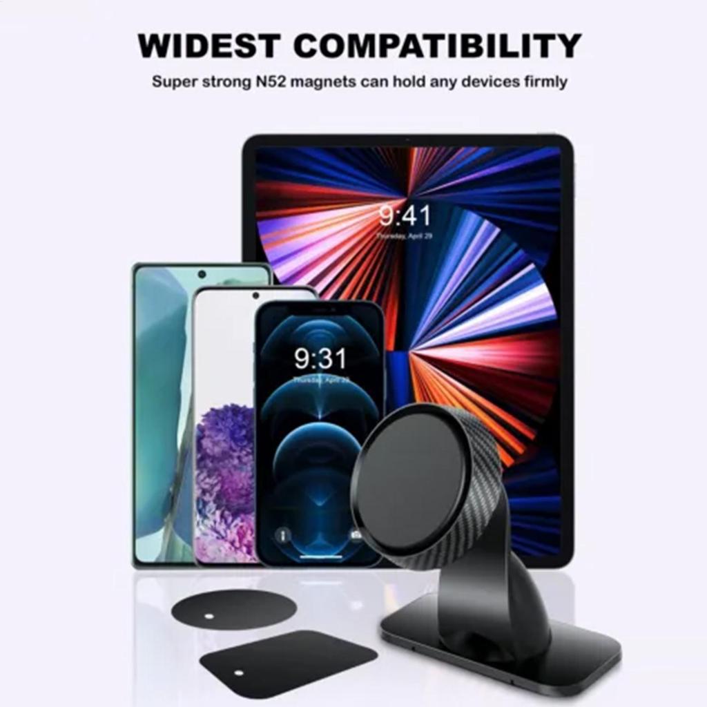 Cell Phone Car Mount Non-Slip Magnetic Automotive Accessories 360 Degree Rotation Phone Car Holder For Truck Sedan SUV RV Van