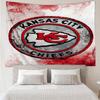 1PC City Chiefs Emblem Printed Tapestry Room Decoration Wall Hanging for Living Room Bedroom, Dormitory, Birthday and Christmas Gifts