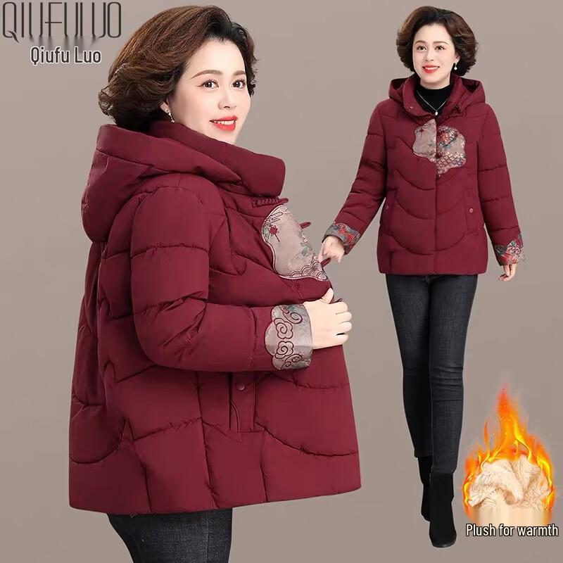 

Women s Winter Padded Hooded Coat 2XL
