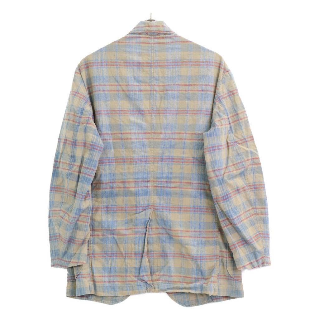 RRL Multicolor Cotton Madras Check Sport Coat Coat M Blue Multicolor CheckUsed