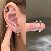 Star Wand Zircon Studs Earrings Stylish Star Wand Zircon Earrings Ear Studs Accessory for Trendy Young Women