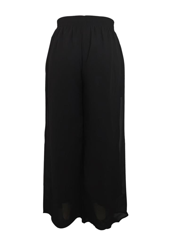 Summer New Style Casual Chiffon Wide Leg Pants Loose Fashion Trousers