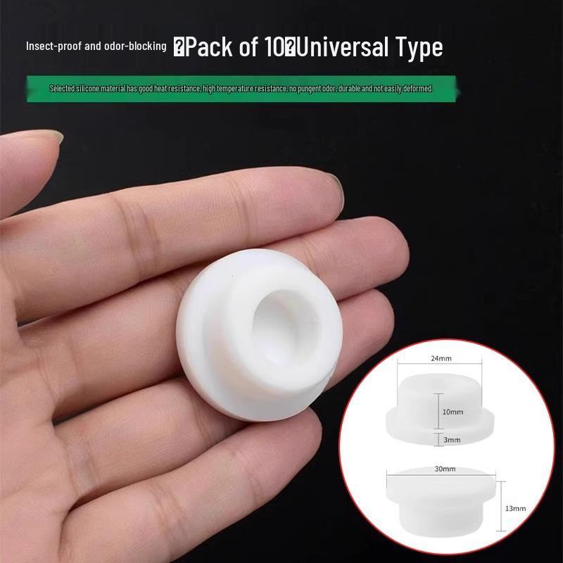 Univerzální silikonová zátka přepadu umyvadla a krytka zátky dřezu