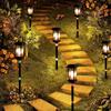 2PCS Solar Landscape Street Lights, Intelligent Light Control, Garden Ambiance Lighting