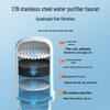 SUPOR Wasserfilter mit Wasserhahnmontage & 6 Filterkartuschen, Edelstahl CN-Stecker (Adapter enthalten)