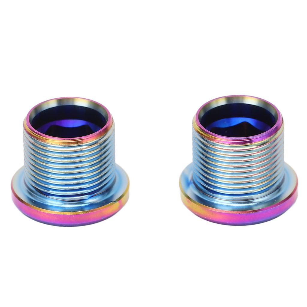 Bike Crank Screw Rust Proof Metal Chain Wheel Nut Bike Crankset Arm Fixing Screw for Road Bikes 2pcs