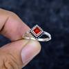 Mozambique Garnet Gemstone Handmade 925 Sterling Silver Jewelry Ring Size 8 MM-3440