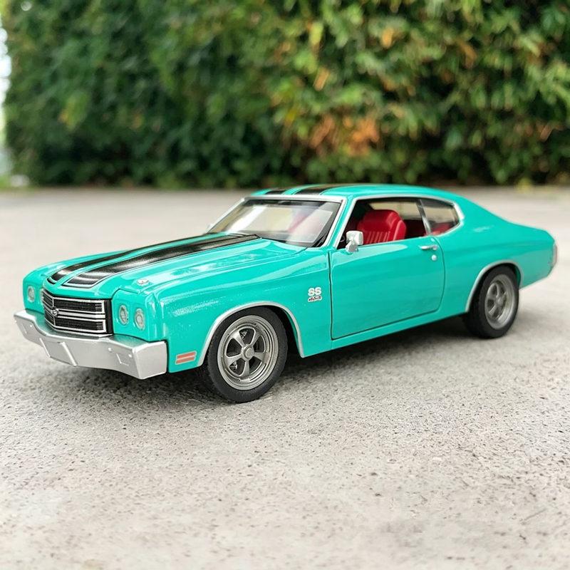 1:24 Chevrolet Chevelle SS 454 1970 Legierung Super Sportwagen Modell Metall Muscle Rennwagen Fahrzeuge Modell Simulation Kinder Spielzeug Geschenk