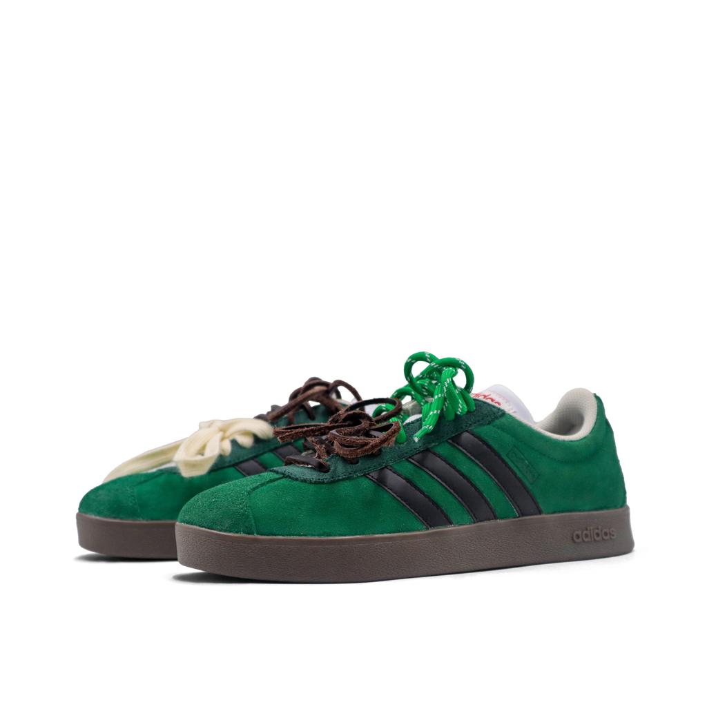 adidas Neo VL Court 2.0 Wear Resistant And Lightweight Low Top Skateboard Shoes Unisex Green HQ1802(Team551-)