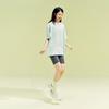 Anta Short Sleeve Knitted T-Shirt Summer Loose Casual Tee Unisex tops Rain-Mist-Blue 972628106-2