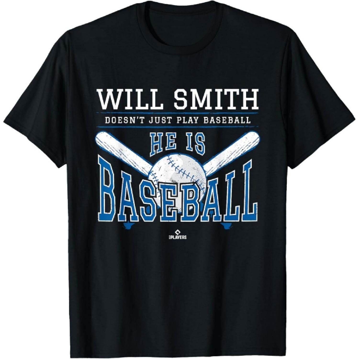 He is Baseball Will Smith Los Angeles Baseball MLBPA T-Shirt XXXXXL разноцветный