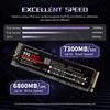 990 PRO PCIe 4.0 M.2 NVMe SSD Speed Up To 7300MB/s Read 6800MB/s Write 1/2/4TB Internal Solid State Drive for PC Laptop Desktop Computer