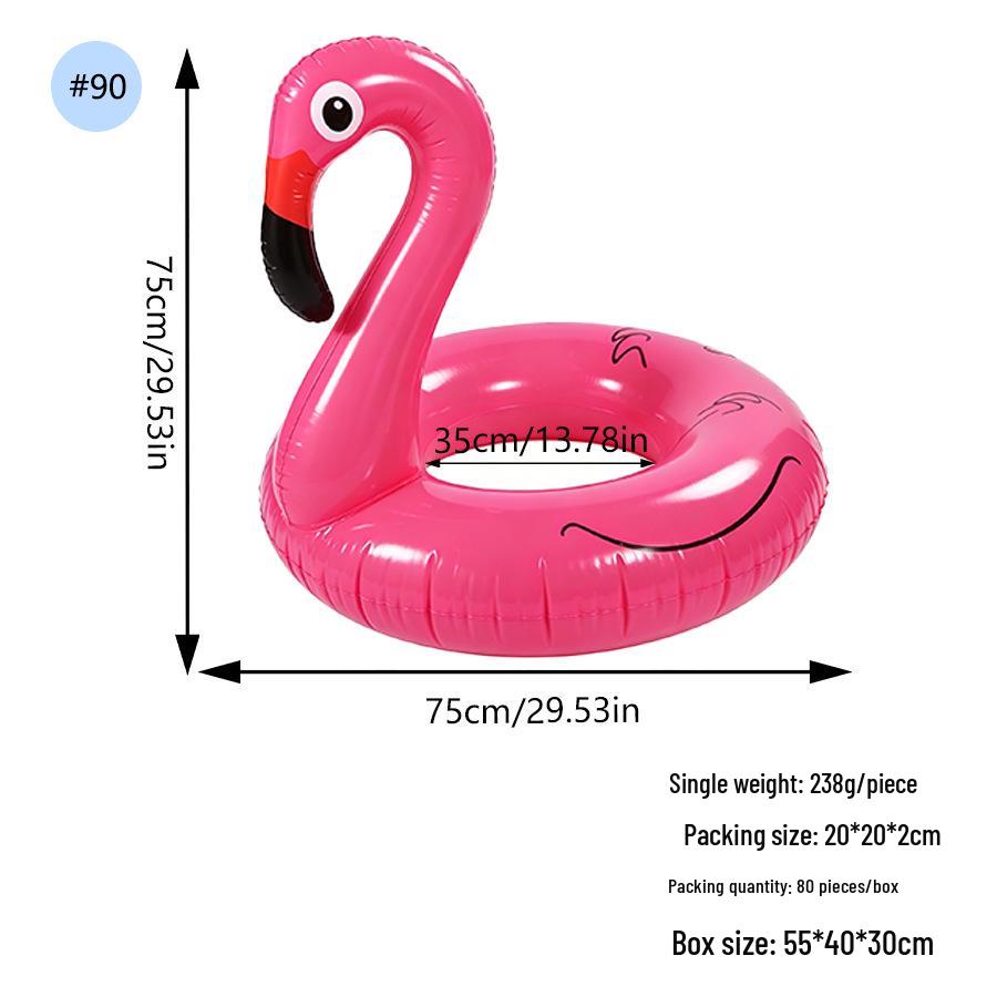 Thickened Adult Flamingo Inflatable Swim Ring & Water Toy