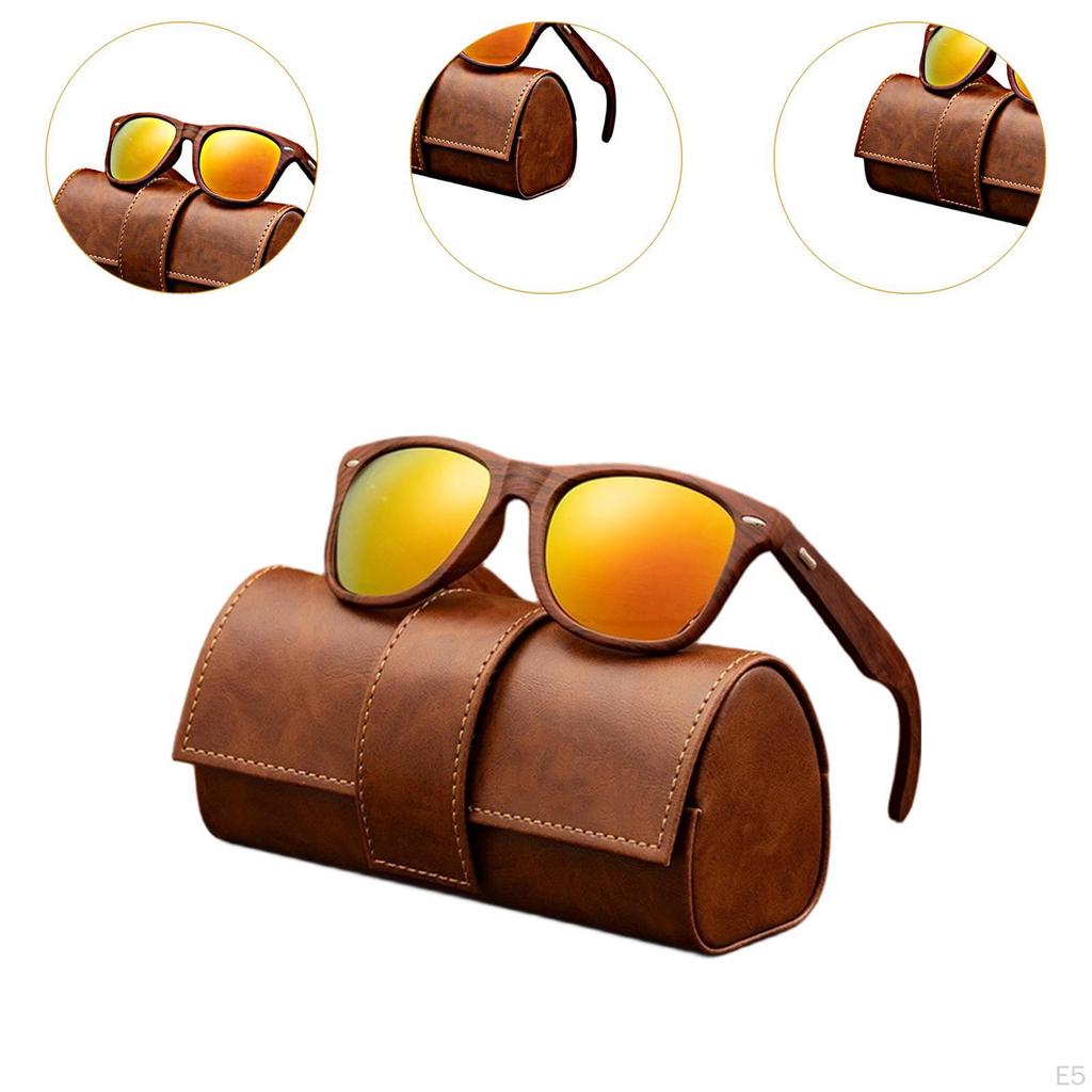 Wood Frame Sunglasses Accessories Eyewear for Sports Riding Outdoor Activities