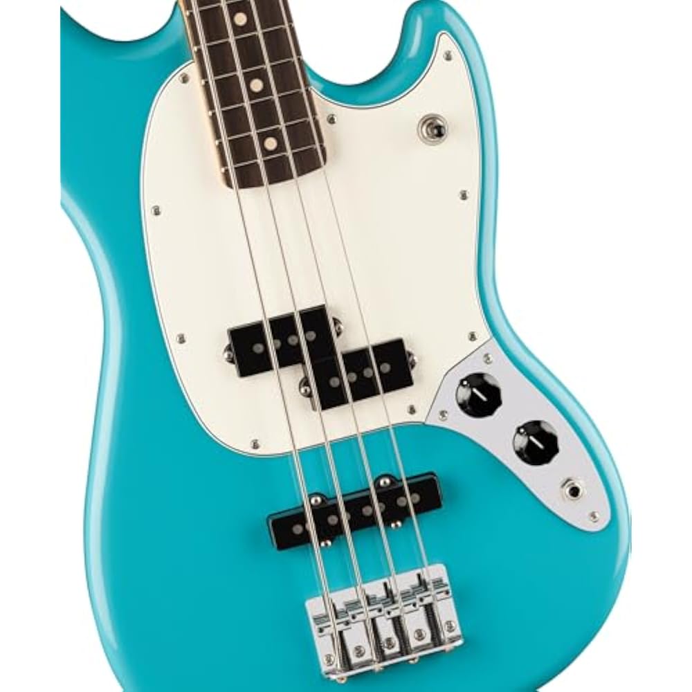 Fender Fender Short Scale Electric Bass Player II Mustang® Bass PJ, Rosewood Fingerboard, Aquaton...
