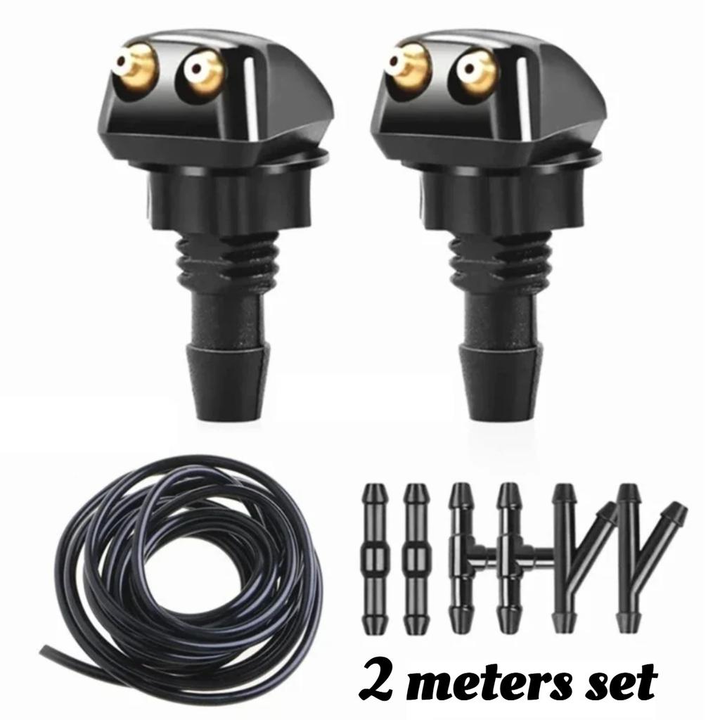 Replacement Jets Universal Windshield Washer Nozzle Kit For Most Car Models Easy To Install Uses For Auto Exterior Accessories