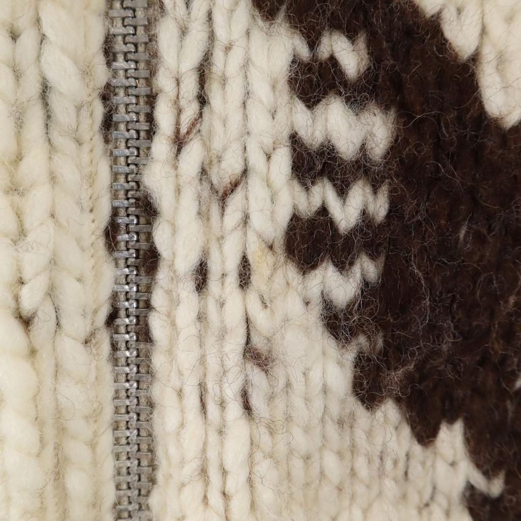 COWICHAN INDIAN 90s Old Cowichan Jacket Gray Knit Men's Used