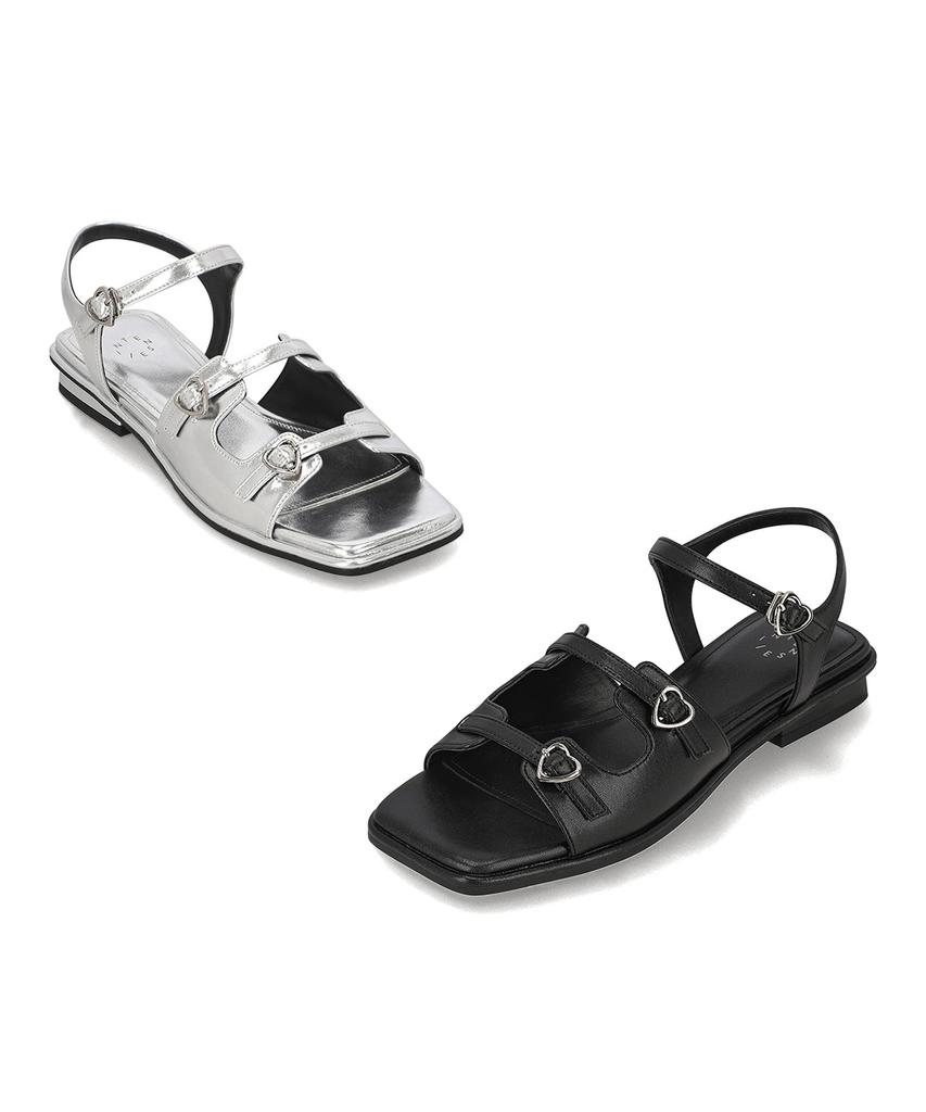 Elcanto Intense Women'S Mini Buckle Flat Sandals 1.5Cm Lcww04I626