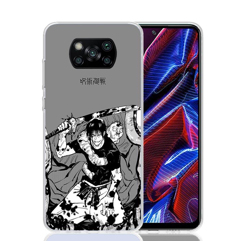 Kaisens Jujutsus Fushiguro Toji Case Phone Cover for Xiaomi Poco X3 Nfc X5 X6 X7 X4 Gt F7 Ultra F6 F5 Pro F4 F3 M5S M5 M4 M3 5G