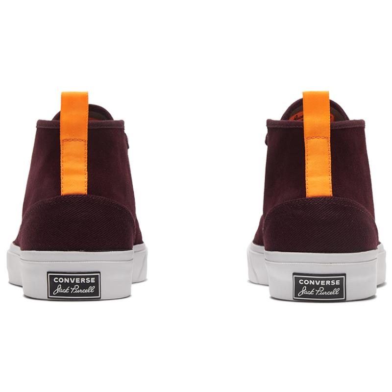 Converse Jack Purcell Comfortable and Versatile Mid-Top Canvas Shoes Unisex Red and White