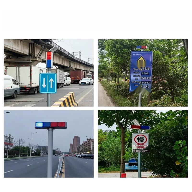 Solar Warning Light Pole Kit