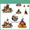 Halloween Pumpkin Cat And Dog Car Hanging Decoration For Home Acrylic Material Cartoon Style In 10 Colors) Perfect For Cross-border Export