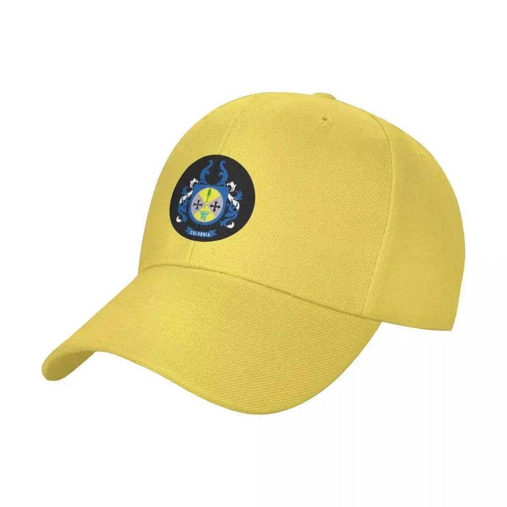 Calabria Flag Coat Of Arms  Cool Italian Calabria Region Baseball Cap Anime Hat Rugby Hats For Women Mens