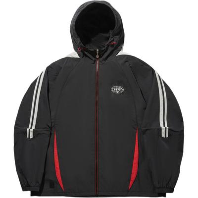 Li Ning Color Block Loose Hooded Windbreaker Men Outerwear AFDWF63-3