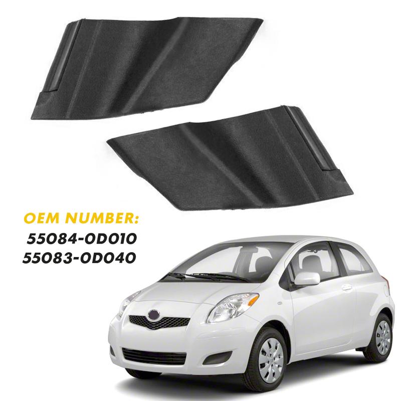 2 Peças Tampa Lateral do Wiper do Para-brisa Acabamento Encaixa Para Toyota Yaris 4 Portas 2006-2010