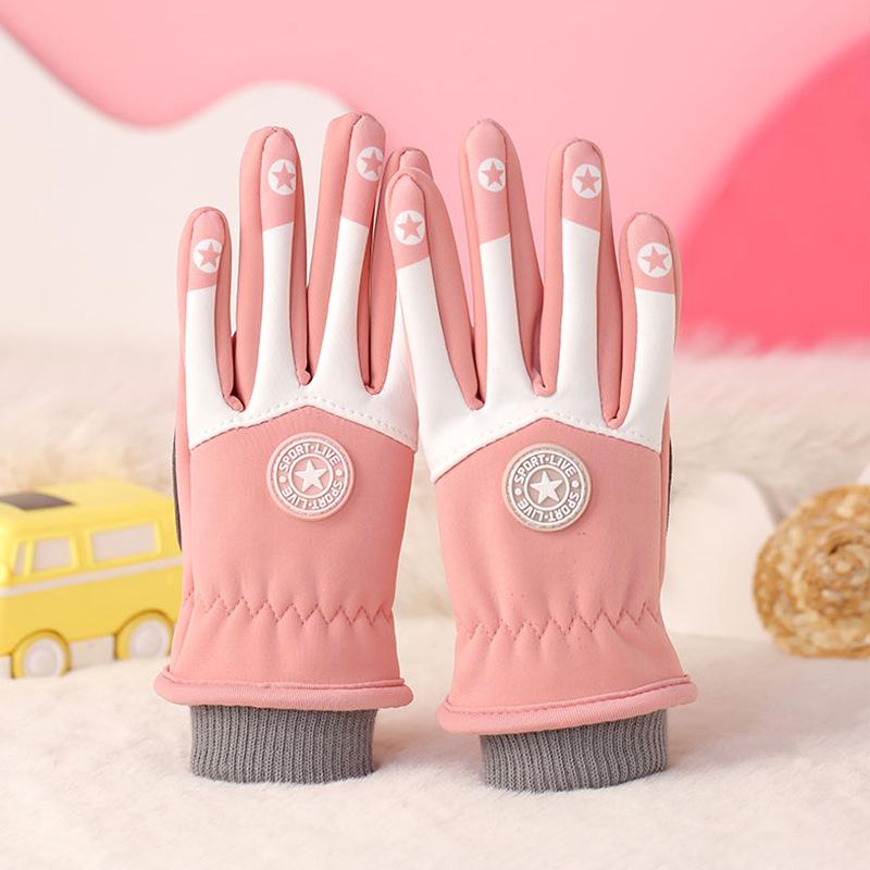 Kids' Non-slip Warm Gloves for Outdoor Sports: Roller Skating, Balance Bike, Bicycle, and Skateboard.