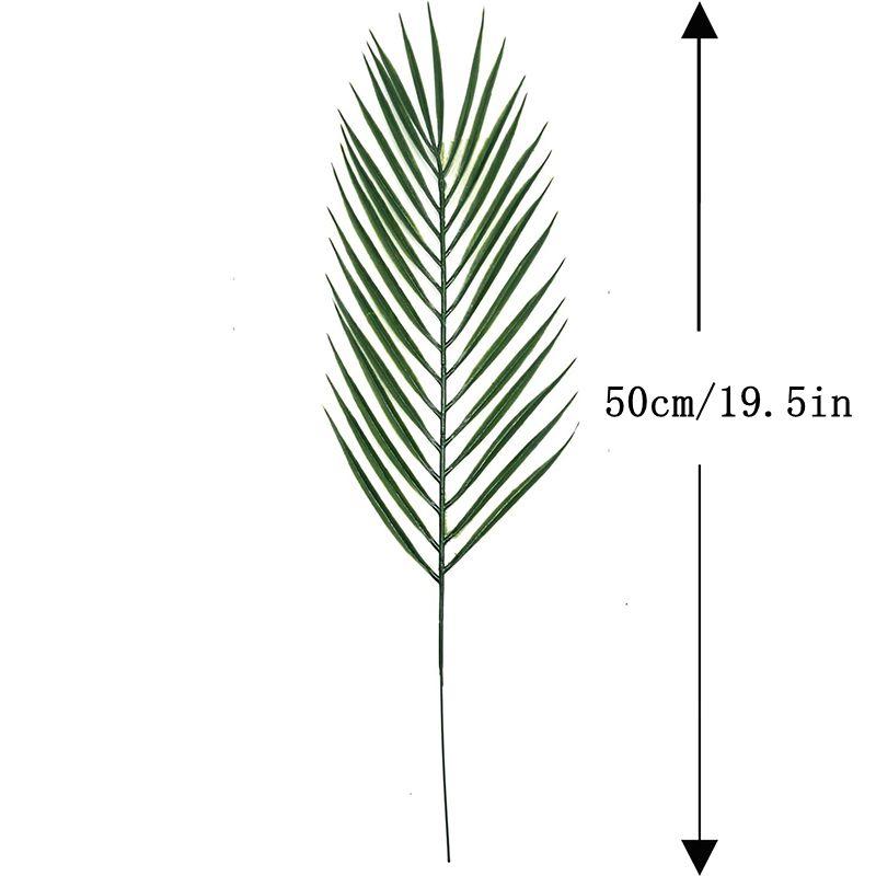 10Pcs Artificial Palm Tropical Leaves Monstera Leaves for Hawaiian Party Beach Table Wedding Baby Shower Birthday Decoration