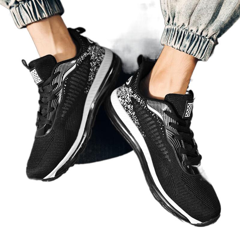 Marathon Men's Shoes 2025 New Summer Mesh Breathable Air Cushion Sports Shoes Ultra-light Shock Absorption Senior High School Entrance Examination Ru