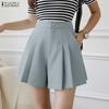 Pantalones Cortos de Verano Casuales de Color Sólido para Mujer
