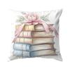 Flower Books Pillowcase Bedroom Sofa Cushion Cover 100% Polyester Living Room Cushion Pillowcase Home Decor