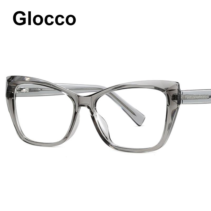 Optical Transparent Reading Glasses For Vision +1 +1.5 +1.75 +2 Fashionable Gray Eyeglasses Blue Light Filteringweight Sexy Cat-Eye Glasses Women