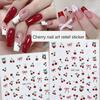 Colorful 3D Fruit Nail Decals Nails Art Decoration Cute Designs for Manicuring and DIY Nails Easy To Apply and Remove