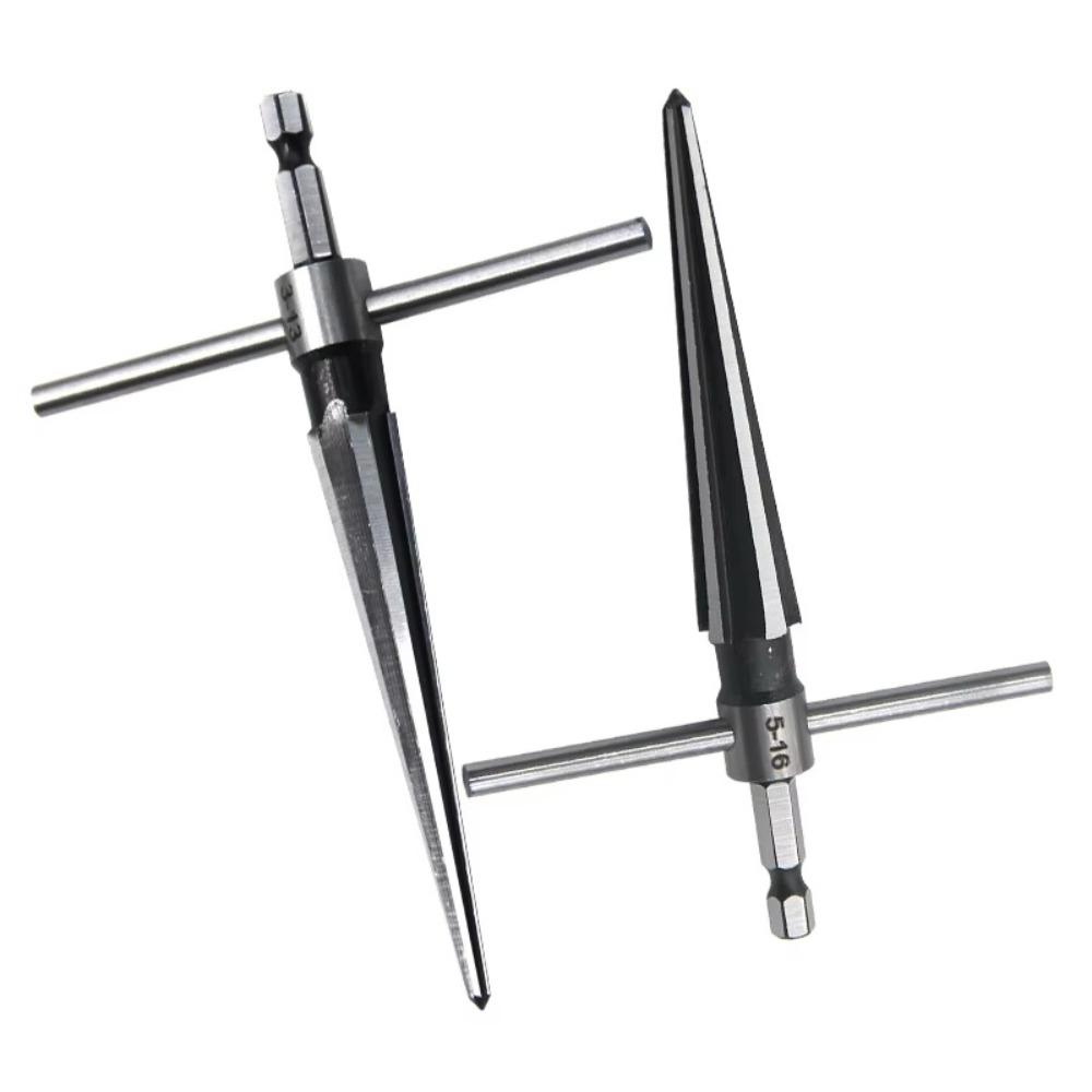 Portable Wooden Board Electric Drill Woodworking Tool Deburring Hexagonal Handle