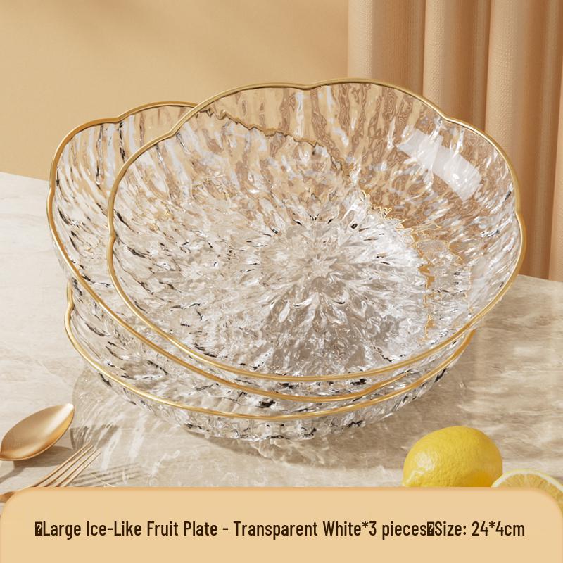 Modern Luxury Fruit and Snack Display Plate for Living Room