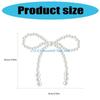 J0MC 12Pcs White Imitation Pearls Bowknot Cake Decoration Cake Toppers for Wedding Baby Showers Birthday Cake Embellishment