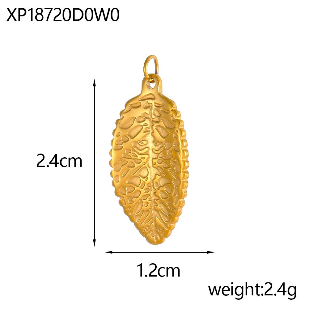 CARLIDANA Fashion Leaf Stainless Steel Charms Leaves Pendants DIY Drafts Fashion Jewelry Accessories Necklaces Jewelry Making