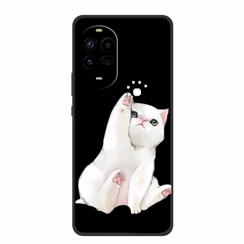 Black Silicone Case For Huawei Nova 13 Pro Case Cartoon Soft Back Cover For Huawei Nova 14 Pro Ultra Phone Case Nova14 Ultra Bag
