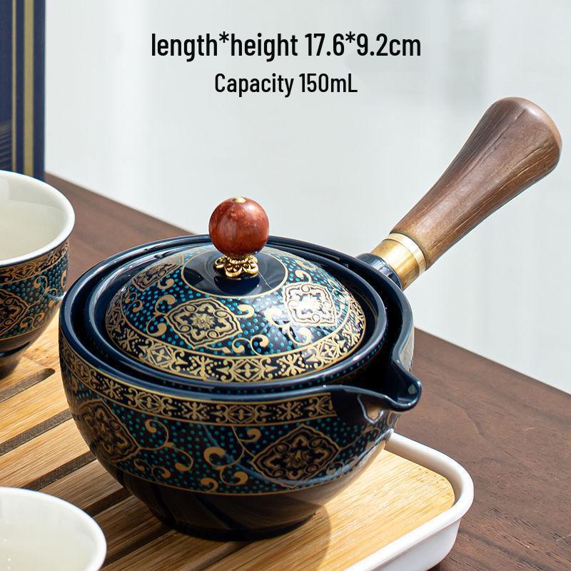 Xiaokang Portable Quick-Brew Travel Tea Set with Automatic Teapot