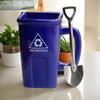 Funny Trash Can Shaped Mug with shovel shaped spoon, Creative Ceramic Trash Can-shaped Coffee Mug, Breakfast Cup Microwave Safe