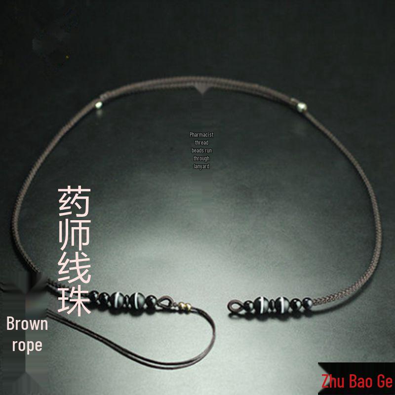 Tibetan Dzi Bead Hand-Woven Unisex Necklace