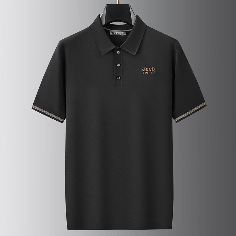 

JEEP SPIRIT Men s Quick-Dry Ice Silk Blend Polo Shirt 4XL