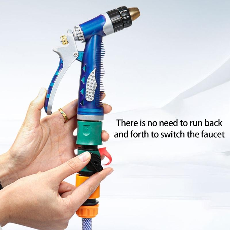 Adjustable High Pressure Water Sprayed Guns For Vehicle Washing & Garden Irrigation With High Durability Hose Connector