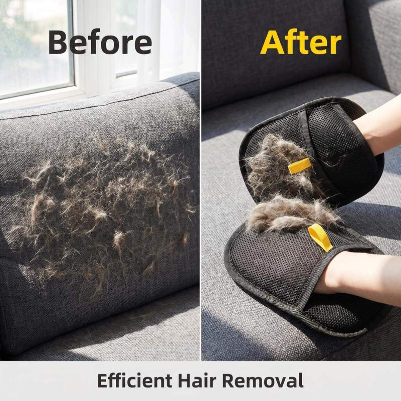1-3pcs Pet Hair Cleaning Removal Gloves Pet Double-sided Grooming Glove Reusable Tool Sofa Carpets Cat Dog Hair Cleaning Tools